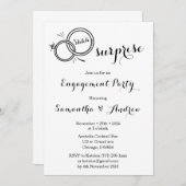 Überraschung Einladungen zu einer engagierten Part (Vorne/Hinten)