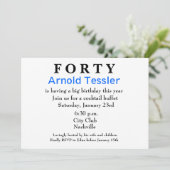 Überraschung Einladungen zur Geburtstagspartei - s (Stehend Vorderseite)