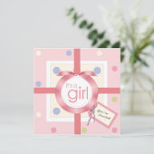 Überraschung! Es ist eine Baby-Babyparty-Einladung Einladung (Stehend Vorderseite)