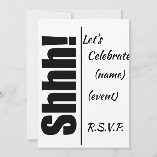 ****ÜBERRASCHUNG**** FEIERSCHEINUNG FÜR DIE PARTY EINLADUNG (Vorderseite)