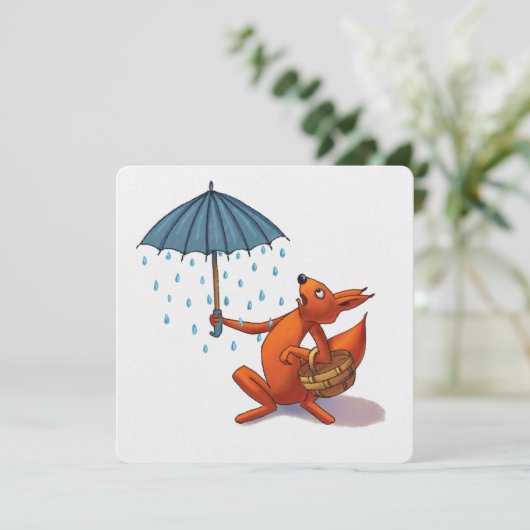 Überraschung! Feiertagskarte (Stehend Vorderseite)