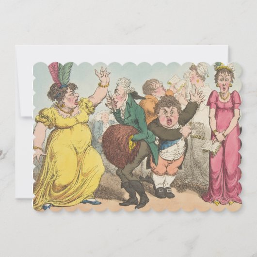 Überraschung - flache Einladung 12,7 cm x 17,8 cm (Vorderseite)