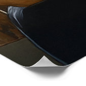 Überraschung für Frauen, die Zeitung lesen Poster (Ecke)