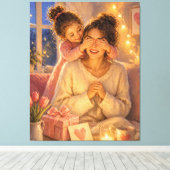 Überraschung für Mama Geschenk Leinwand Wandkunst  (Insitu (Holzboden))