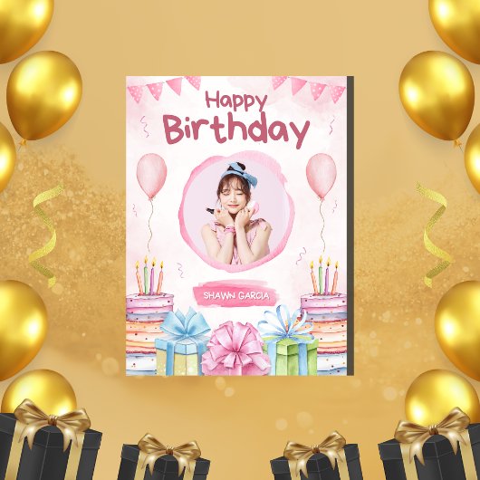 Überraschung für sie, Geburtstagskarten Karte