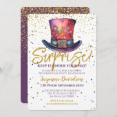 Überraschung Geburtstag Behielt es unter Ihrem Hut Einladung (Vorne/Hinten)