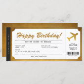 Überraschung Geburtstag Boarding Pass Flugzeug Gol (Vorne/Hinten)