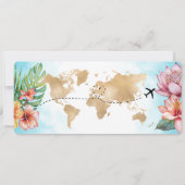 Überraschung Geburtstag Boarding Pass Ticket Hawai Einladung (Rückseite)