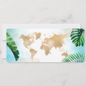 Überraschung Geburtstag Boarding Pass Ticketstrand Einladung (Rückseite)