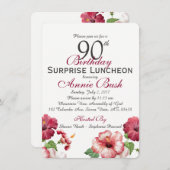 Überraschung Geburtstag Einladung (Vorne/Hinten)