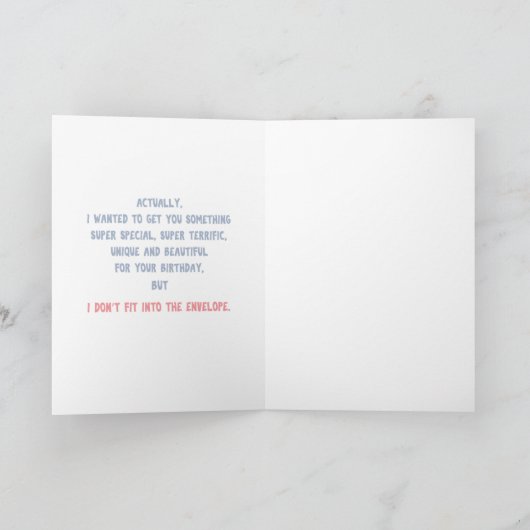 Überraschung Geburtstag Karte (Innenseite)