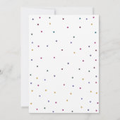 Überraschung Geburtstag Männer Polka Dot Party Ein Einladung (Rückseite)