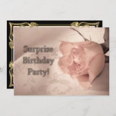 Überraschung Geburtstagsfeier Einladung (Vorne/Hinten)