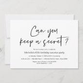 Überraschung Geburtstagsfeier Einladung (Vorderseite)