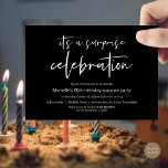 Überraschung Geburtstagsfeier Einladung<br><div class="desc">Es ist ein Überraschungsgeschenk zum Geburtstag,  Party Einladung zu feiern. Planung der Geburtstagsfeier für Ihre geliebte Familie ? Die Einladungs-Karte lädt Sie ein.</div>