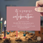 Überraschung Geburtstagsfeier Einladung<br><div class="desc">Es ist ein Überraschungsgeschenk zum Geburtstag,  Party Einladung zu feiern. Planung der Geburtstagsfeier für Ihre geliebte Familie ? Die Einladungs-Karte lädt Sie ein.</div>
