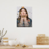 Überraschung Geburtstagsfeier Foto Spaß Willkommen Poster (Küche)