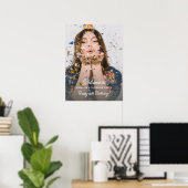 Überraschung Geburtstagsfeier Foto Spaß Willkommen Poster (Heimbüro)