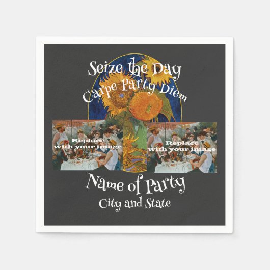 Überraschung Geburtstagsfestival Block 2024 Party Serviette (Vorderseite)