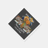 Überraschung Geburtstagsfestival Block 2024 Party Serviette (Ecke)