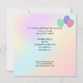 Überraschung Geburtstagskatze Karte (Rückseite)