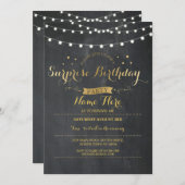 Überraschung Geburtstagsparty-Chalkboard jedes Alt Einladung (Vorne/Hinten)