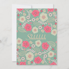 Überraschung Geburtstagsparty Chic Funky Modern Fl Einladung