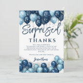 Überraschung Geburtstagsparty Danke (Stehend Vorderseite)