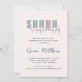 Überraschung Geburtstagsparty Einladung (Vorderseite)