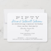 Überraschung Geburtstagsparty Einladung - Shhh... (Rückseite)