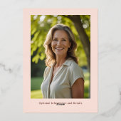 Überraschung Geburtstagsparty Foil Einladung 40. R (Rückseite)