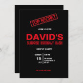 Überraschung Geburtstagsparty für seine Einladung (Vorne/Hinten)