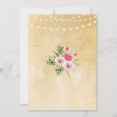 Überraschung Geburtstagsparty jedes Alters Blumenl Einladung (Rückseite)