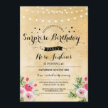 Überraschung Geburtstagsparty jedes Alters Blumenl Einladung<br><div class="desc">Fügen Sie Ihre Details zu diesem eleganten Stil detailliert Blumenladen. Gib jedes Alter hinzu. Rückdruck im Lieferumfang enthalten.</div>