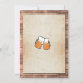 Überraschung Geburtstagsparty jubelt Beers Einladu Einladung (Rückseite)