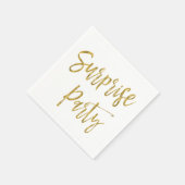 Überraschung Gold Foil Geburtstag Napkins Serviette (Ecke)