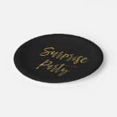 Überraschung Gold Foil Geburtstagsparty Teller (Schrägansicht)