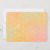 Überraschung Herz Gold Letter Babydusche Einladung (Rückseite)