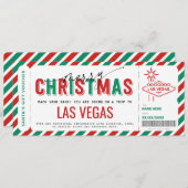 Überraschung Las Vegas Trip Geschenkgutschein Einladung (Vorne/Hinten)