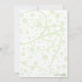 Überraschung Lingerie Brautparty Green Sparkle Einladung (Rückseite)