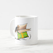 Überraschung Me Airedale Welsh Terrier Kaffeetasse (Vorderseite Links)