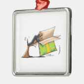 Überraschung Me Airedale Welsh Terrier Ornament Aus Metall (Links)