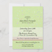 Überraschung mit Babydusche Einladung.Bunny.Welpe. Einladung (Rückseite)