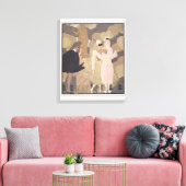 Überraschung (ohne Papier) Leinwanddruck (Insitu (Wohnzimmer))
