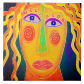 Überraschung! Original Abstraktes Digitalbild Fliese (Vorderseite)