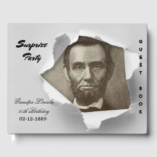 Überraschung Party Abraham Lincoln fügen Sie Ihr F Gästebuch