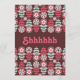 Überraschung Party Chic Whimsistische Retro Floral Einladung