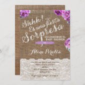 Überraschung Party Einladungen für Latina Lady, So (Vorne/Hinten)