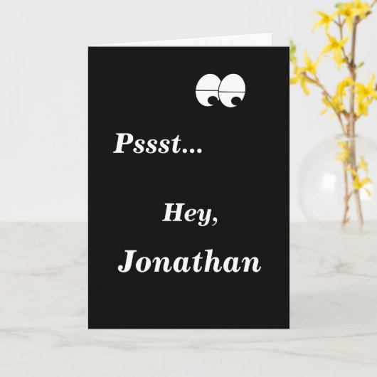 Überraschung Party Funny Birthday Gruß Karte (Gelbe Blume)