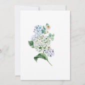 Überraschung Party Hydrangea Rose 90. Geburtstag Einladung (Rückseite)